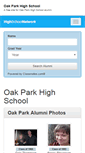 Mobile Screenshot of oakparkhighschoolalumni.com